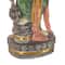 26.5" Gold Ganesh Sculpture with Green, Blue & Red Accents